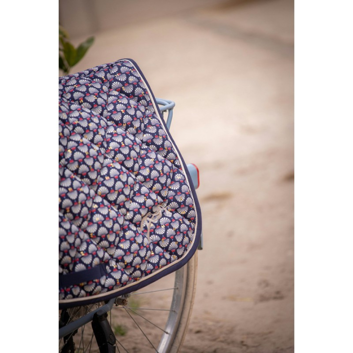 Tapis penelope art deco marine/dore