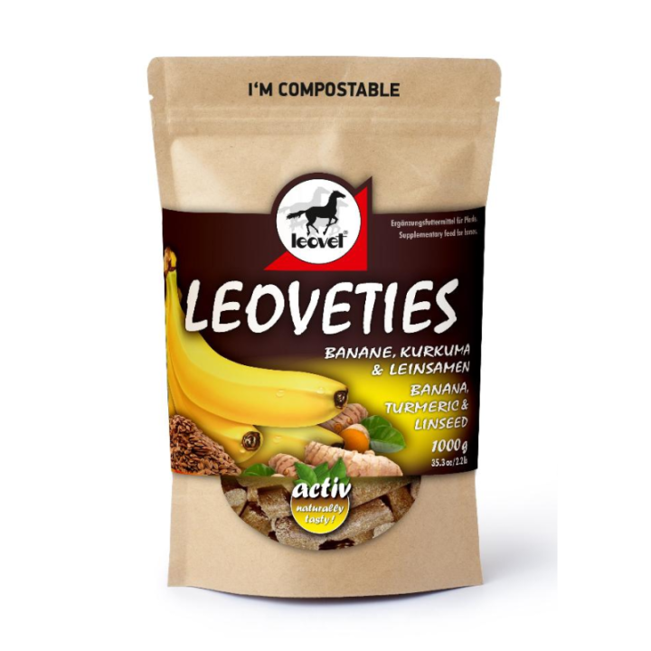 Bonbons leovet banane, curcuma, graines de lin