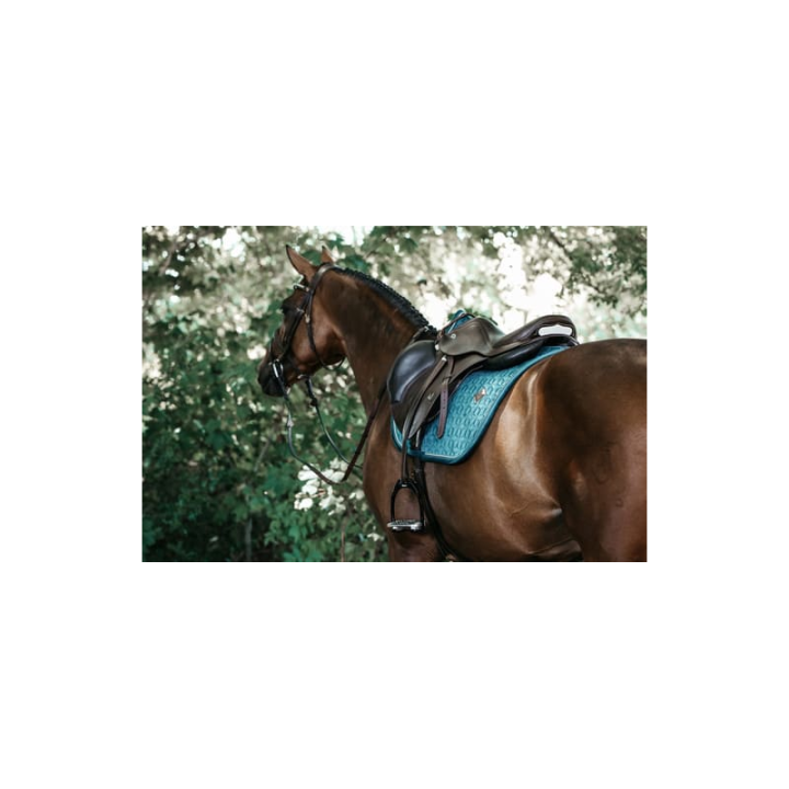 Tapis de selle velvet jumping emeraude