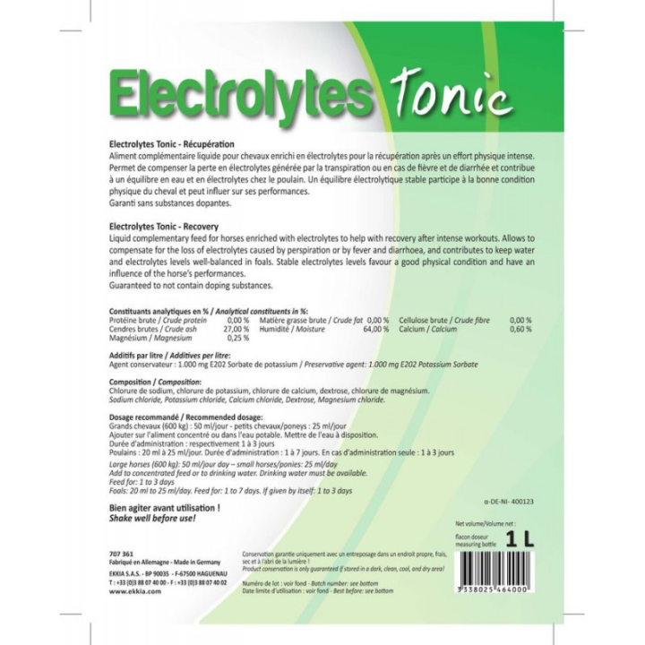 Htonic electrolyte tonic 1l