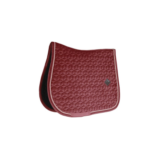 Tapis de selle velvet jumping bordeau