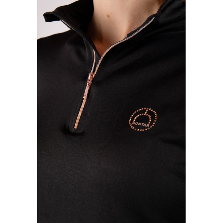 Polo everly rosegold manches longues