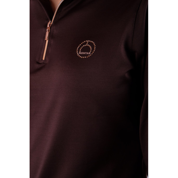 Polo everly rosegold manches longues