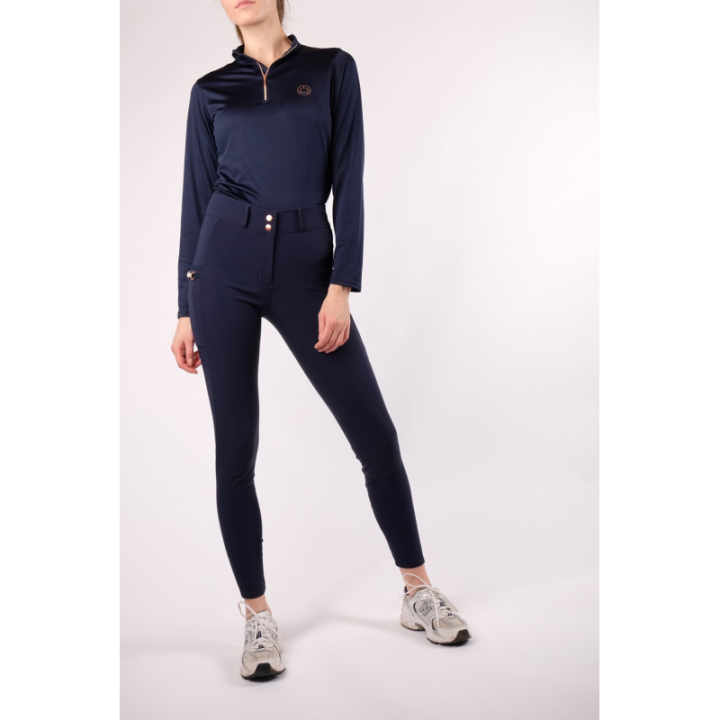 Polo everly rosegold manches longues