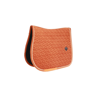Tapis de selle velvet jumping orange