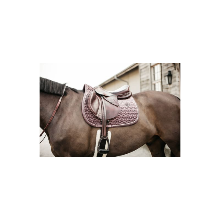 Tapis de selle velvet jumping parme