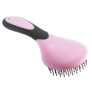 Brosse a criniere rose/gris