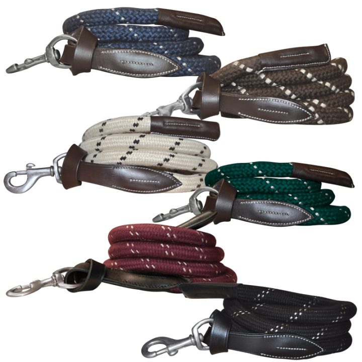 Longe corde canter boucles blanches