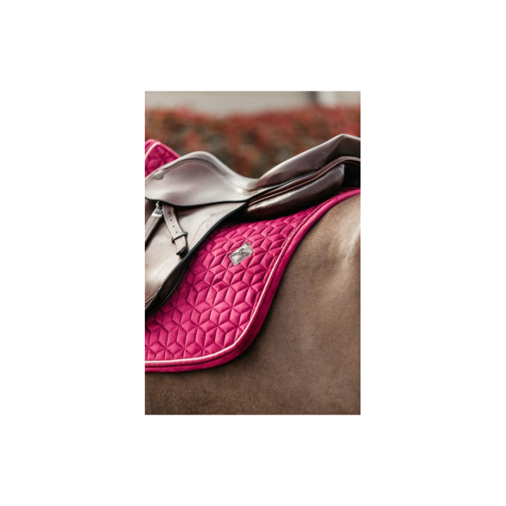 Tapis de selle velvet jumping fushia