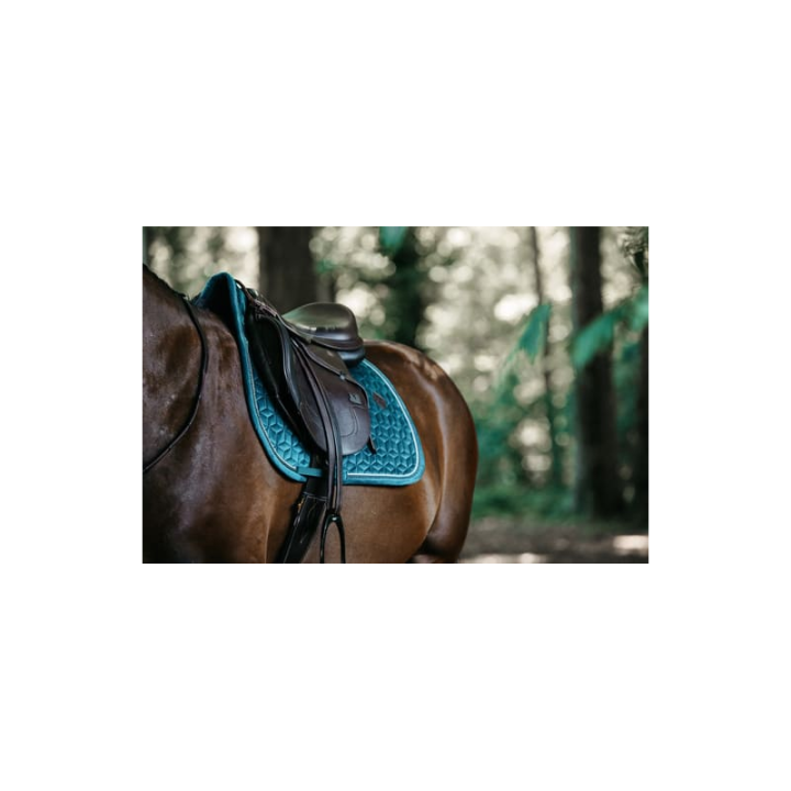 Tapis de selle velvet jumping emeraude