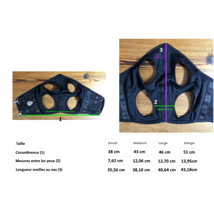 Mask fenwick titanium sans oreille